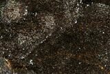 Septarian Dragon Egg Geode - Black Crystals #109972-2